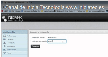 cambia pass webmail